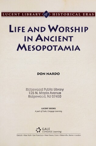 Cover of Life and Worship in Ancient Mesopotamia