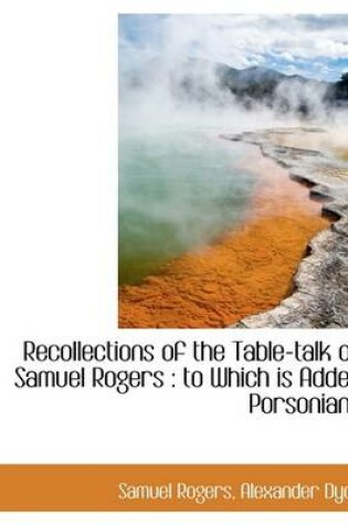 Cover of Recollections of the Table-Talk of Samuel Rogers