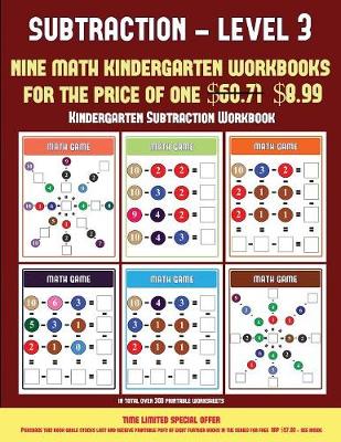 Cover of Kindergarten Subtraction Workbook (Kindergarten Subtraction/Taking Away Level 3)