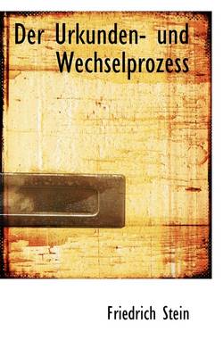 Book cover for Der Urkunden- Und Wechselprozess