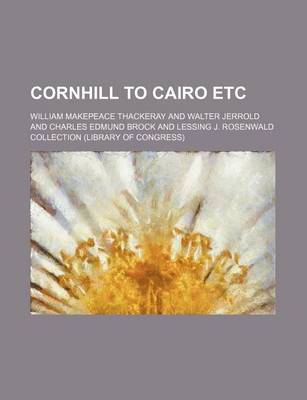 Book cover for Cornhill to Cairo Etc