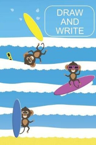 Cover of Surfing Monkeys at the Beach Kids' Draw and Write Journal