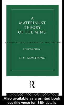 Cover of A Materialist Theory of the Mind