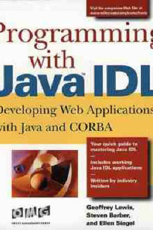 Cover of Programming with Java IDL