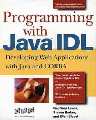 Book cover for Programming with Java IDL