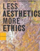 Book cover for Less Aesthetics More Ethics