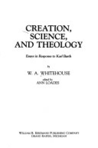 Cover of Creation, Science, and Theology