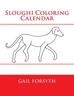 Book cover for Sloughi Coloring Calendar