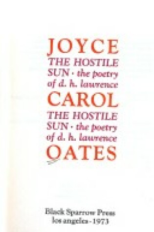 Cover of Hostile Sun