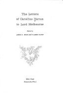 Book cover for The Letters to Lord Melbourne