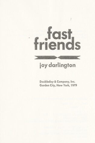 Cover of Fast Friends