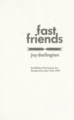 Book cover for Fast Friends