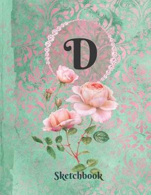 Book cover for Basics Sketchbook for Drawing - Personalized Monogrammed Letter D