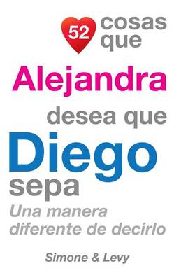 Cover of 52 Cosas Que Alejandra Desea Que Diego Sepa