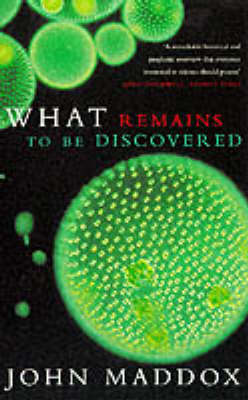 Book cover for What Remains to be Discovered