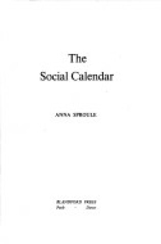 Cover of Social Calendar