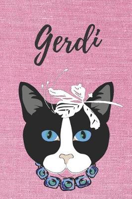 Book cover for personalisiertes Notizbuch Katze / Notizheft / Journal / Malbuch / Tagebuch / Kritzelbuch / DIN A5 / Geschenk Gerdi