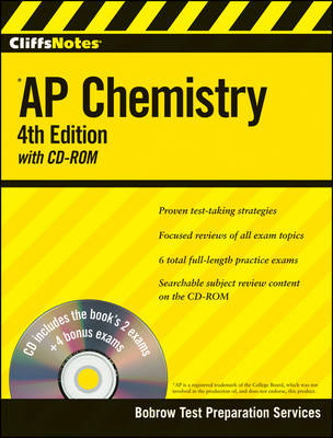 Cover of CliffsNotes AP Chemistry with CD-ROM: 4th Edition