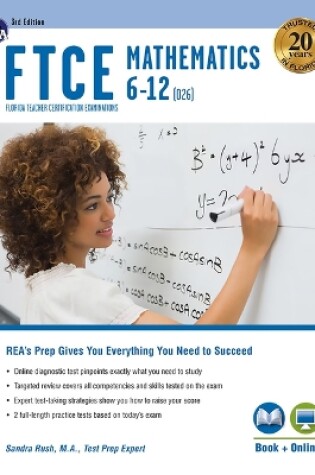 Cover of FTCE Mathematics 6-12 (026) 3rd Ed., Book + Online