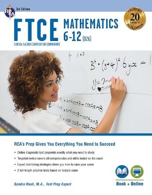 Cover of FTCE Mathematics 6-12 (026) 3rd Ed., Book + Online
