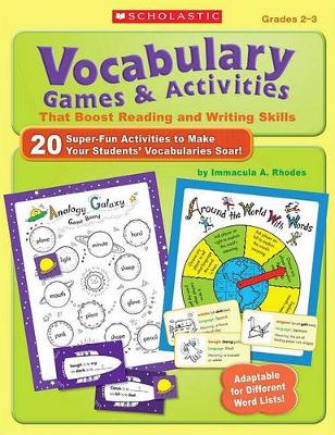 Book cover for Vocabulary Games & Activities That Boost Reading and Writing Skills, Grades 2-3