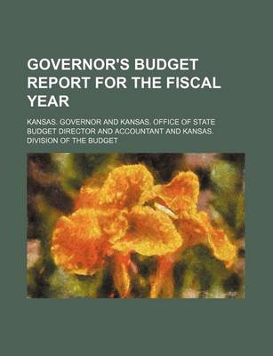 Book cover for Governor's Budget Report for the Fiscal Year