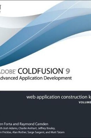 Cover of Adobe ColdFusion 9 Web Application Construction Kit, Volume 3