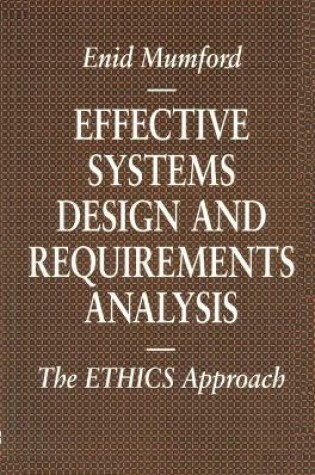 Cover of Effective Systems Design and Requirements Analysis