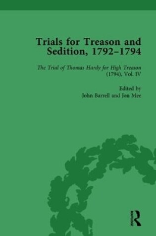 Cover of Trials for Treason and Sedition, 1792-1794, Part I Vol 5