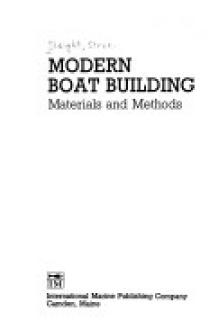 Cover of Modern Boatbuilding