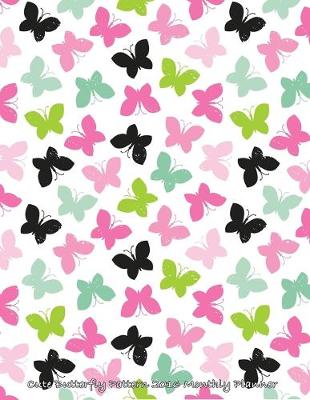 Book cover for Cute Butterfly Pattern 2016 Monthly Planner