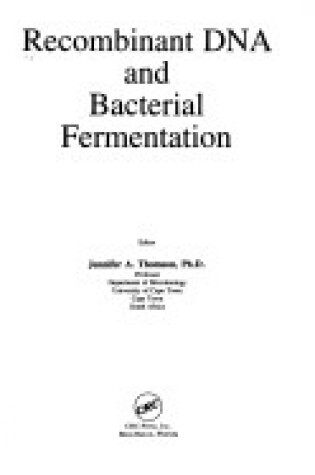 Cover of Recombinant DNA & Bacterial FERM