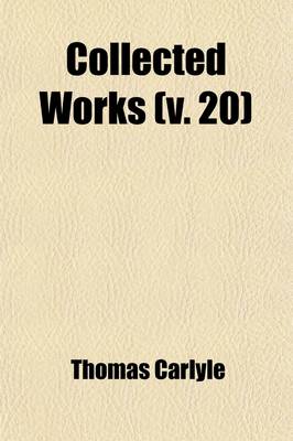 Book cover for Collected Works (Volume 20)