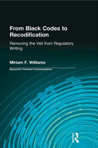 Cover of From Black Codes to Recodification