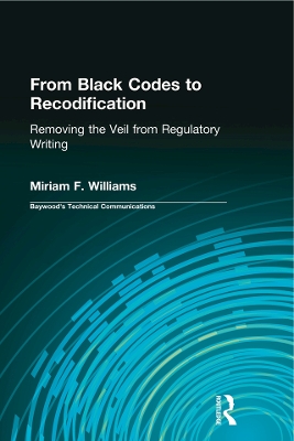 Book cover for From Black Codes to Recodification