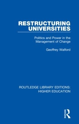 Cover of Restructuring Universities