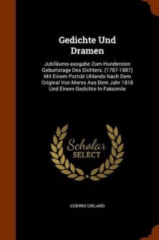 Cover of Gedichte Und Dramen