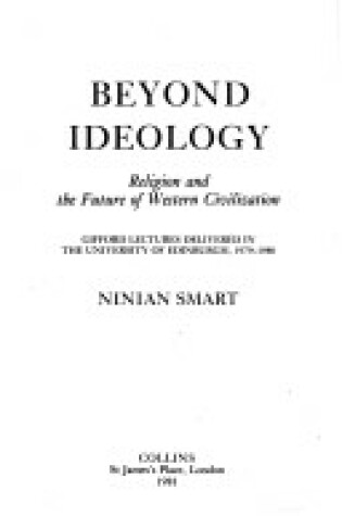 Cover of Beyond Ideology