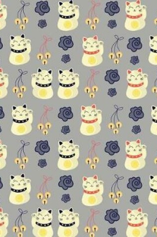 Cover of Journal Notebook Chinese Waving Cats Pattern 3