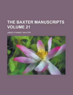 Book cover for The Baxter Manuscripts (Volume 9)