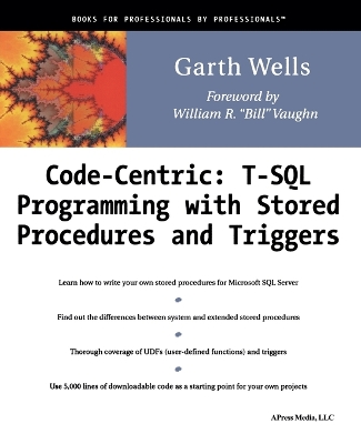 Book cover for Code Centric: T-SQL Programming with Stored Procedures and Triggers