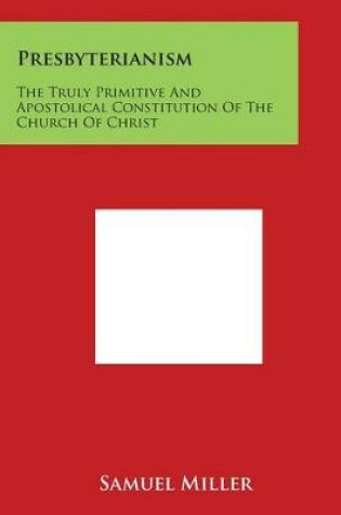 Cover of Presbyterianism