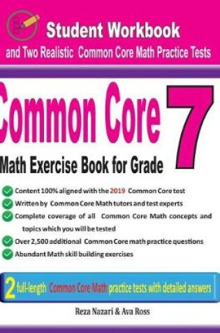 Cover of Common Core Math Exercise Book for Grade 7