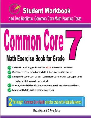 Book cover for Common Core Math Exercise Book for Grade 7