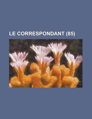 Book cover for Le Correspondant (85)