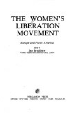 Cover of Women's Liberation Movement