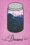 Book cover for Dream Journal - Blue Watercolour Dream Jar (Pink)