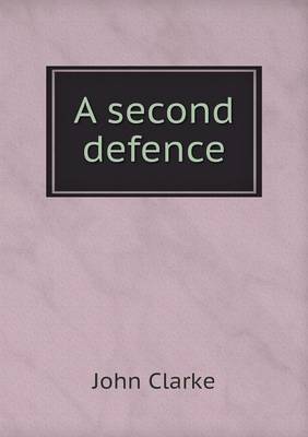 Book cover for A second defence