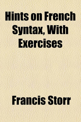 Book cover for Hints on French Syntax, with Exercises