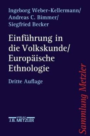 Cover of Einführung in die Volkskunde / Europäische Ethnologie